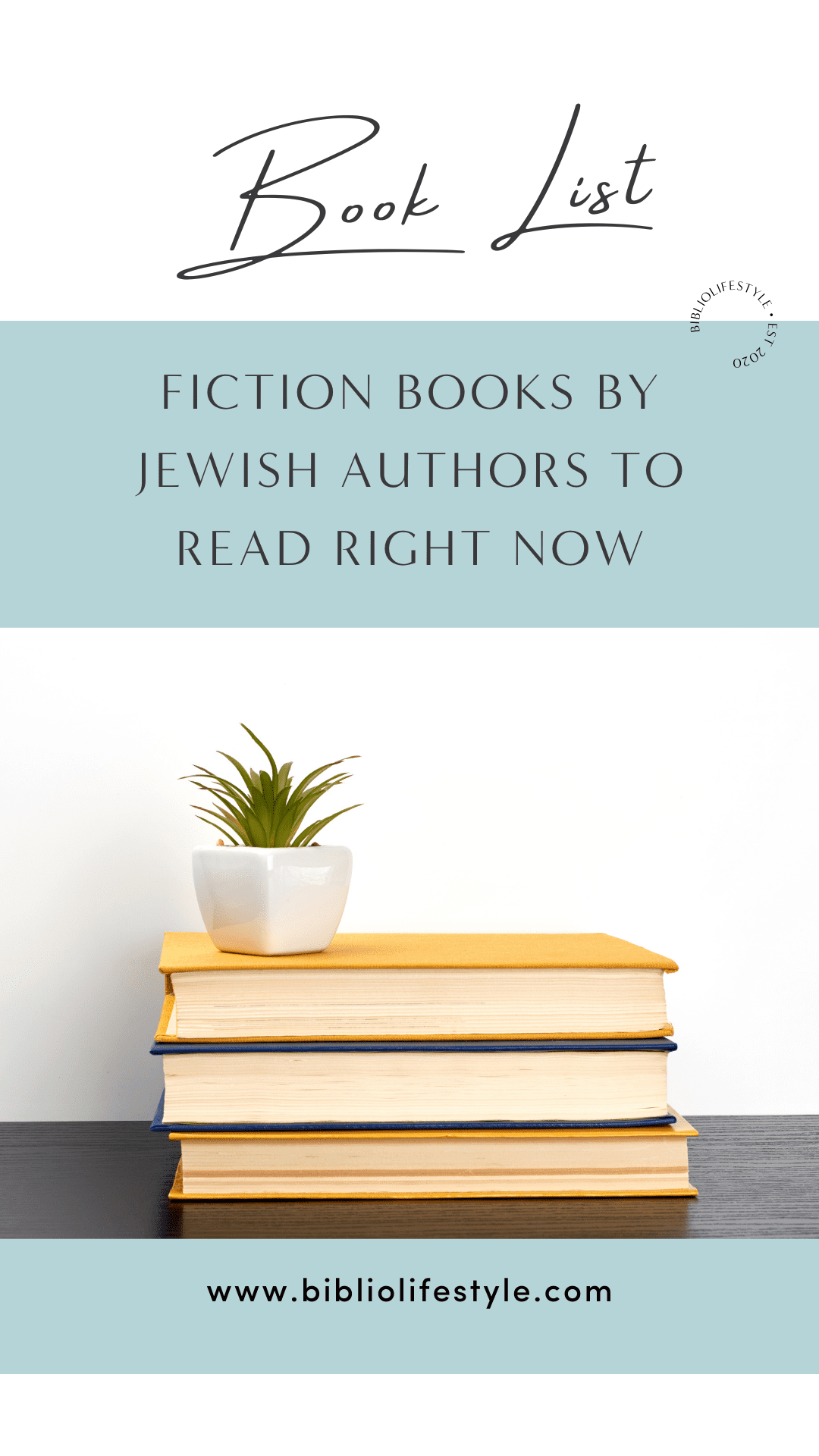 Book List - Fiction Books by Jewish Authors to Read Right Now