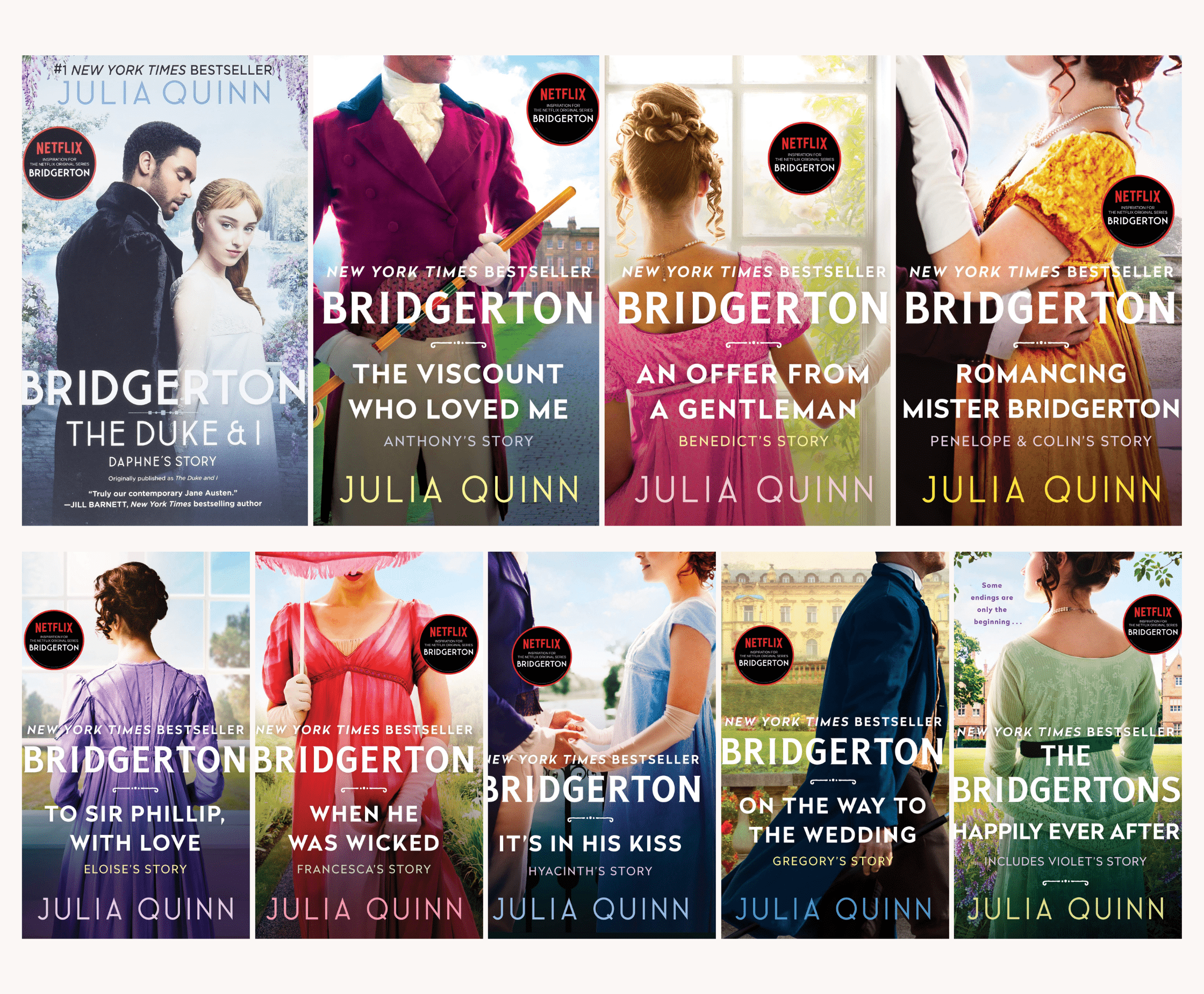 The Bridgerton Book Series in Order