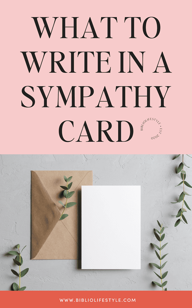 What to Write in a Sympathy Card and How To Do It