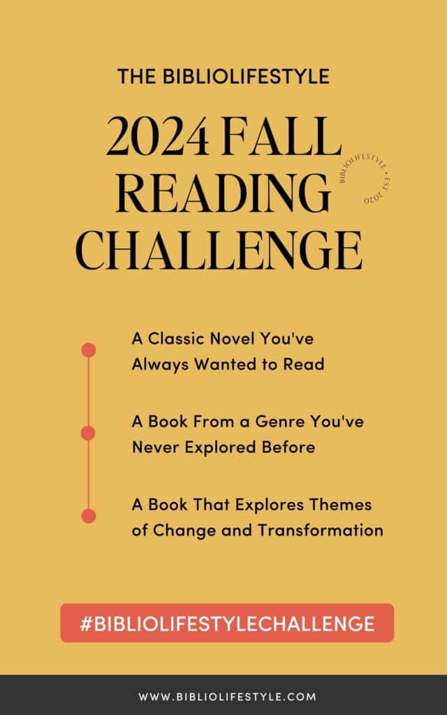2024 Fall Reading Challenge from BiblioLifestyle