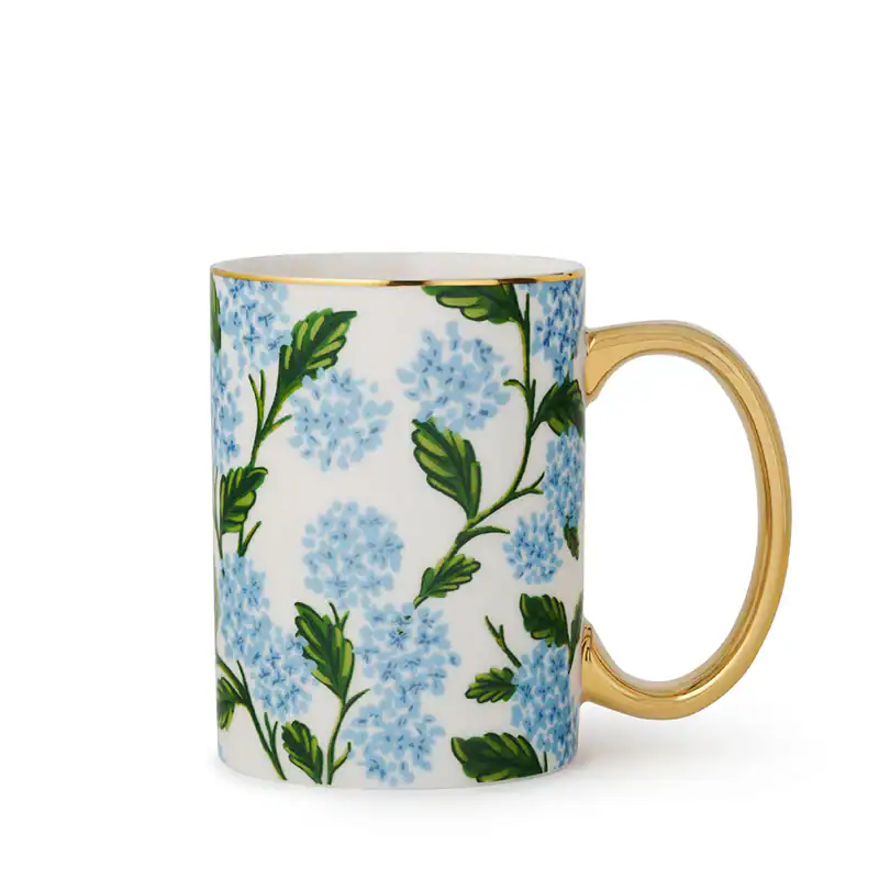 Hydrangeas Porcelain Mug