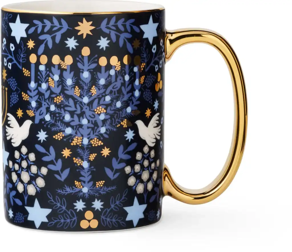 Laurel Menorah Porcelain Mug
