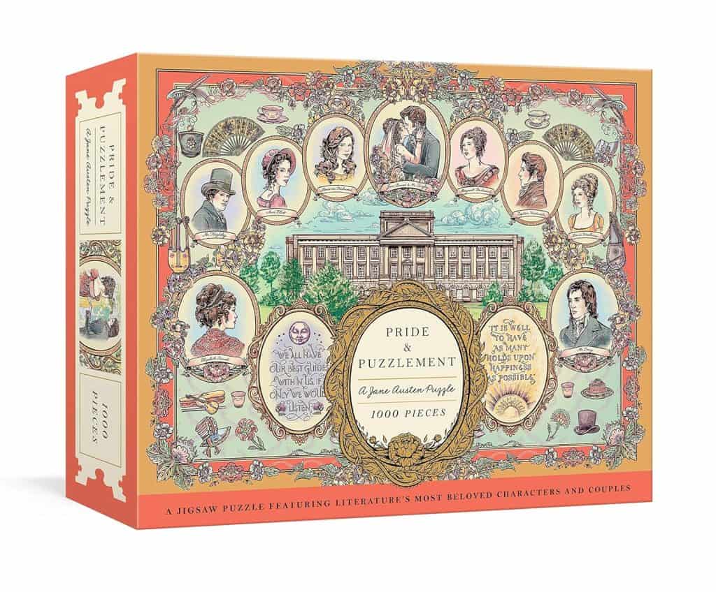 Pride and Puzzlement- A Jane Austen Puzzle- A 1000-Piece Jigsaw Puzzle Featuring Literature's Most Beloved Characters and Couples- Jigsaw Puzzles for Adults
