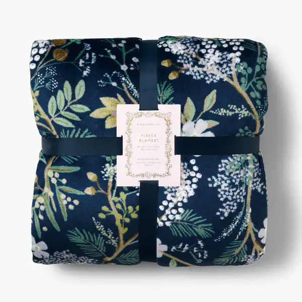 Fleece Blanket in Everyday Juniper Forest