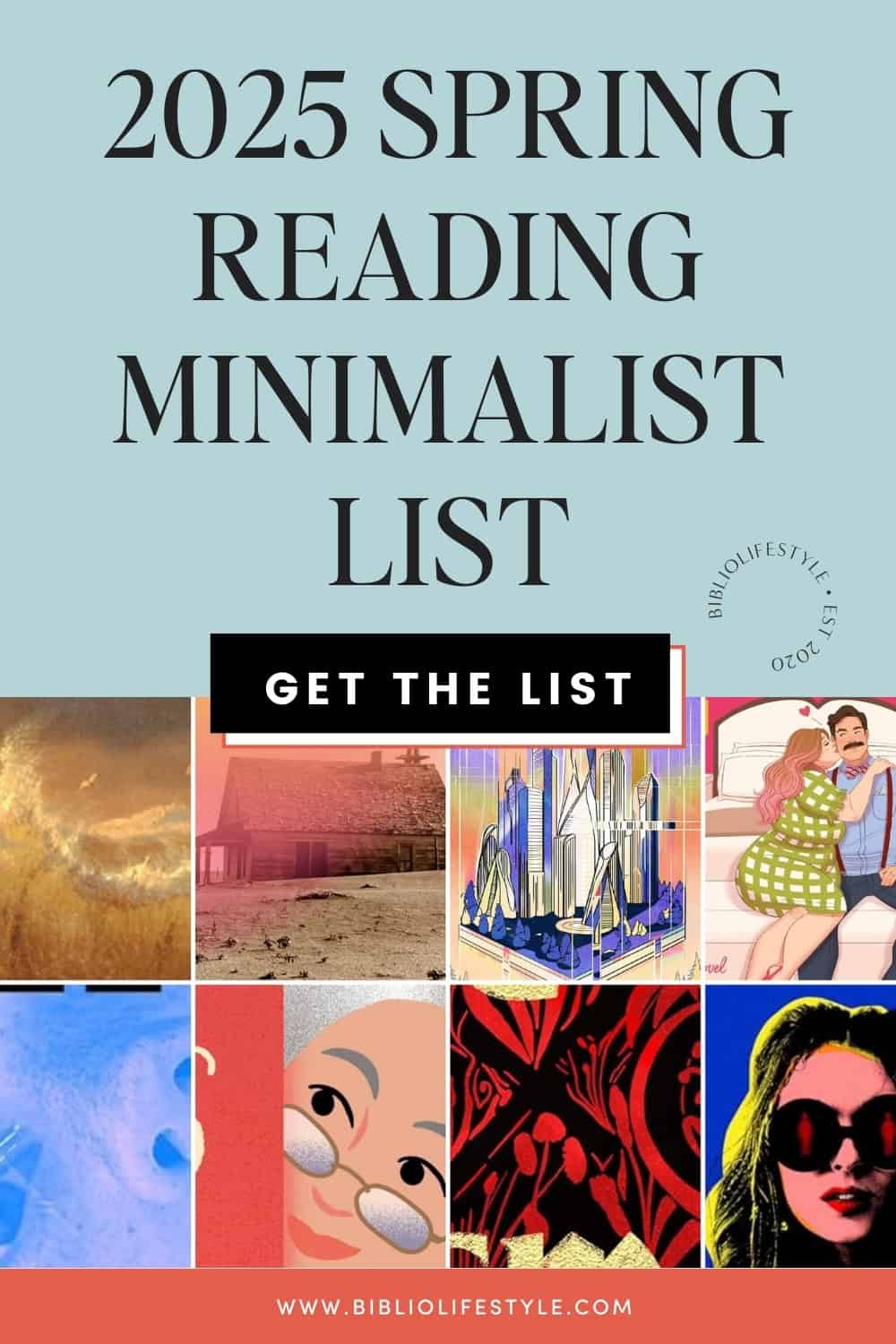 Bookmark To Get The List of 2025 Spring Reading Guide Minimalist Reading List