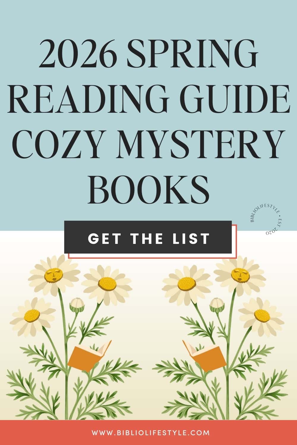 Bookmark the List of 2026 Spring Reading Guide Cozy Mystery Books