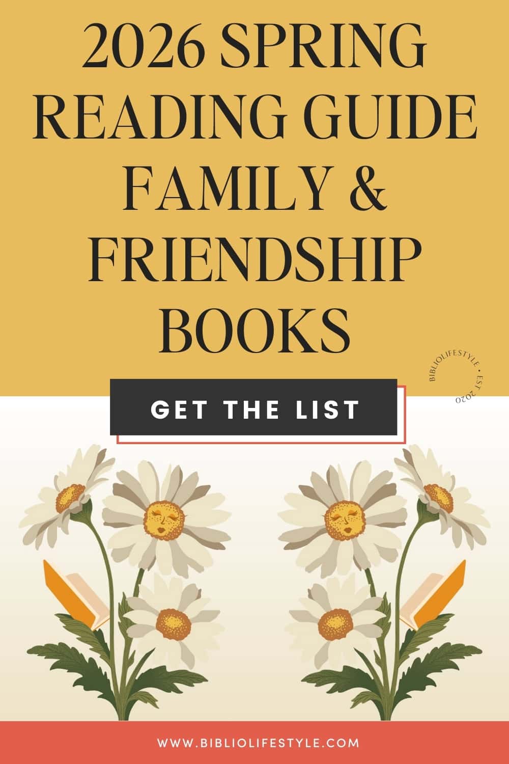 Bookmark the List of 2026 Spring Reading Guide Family and Friendship Books