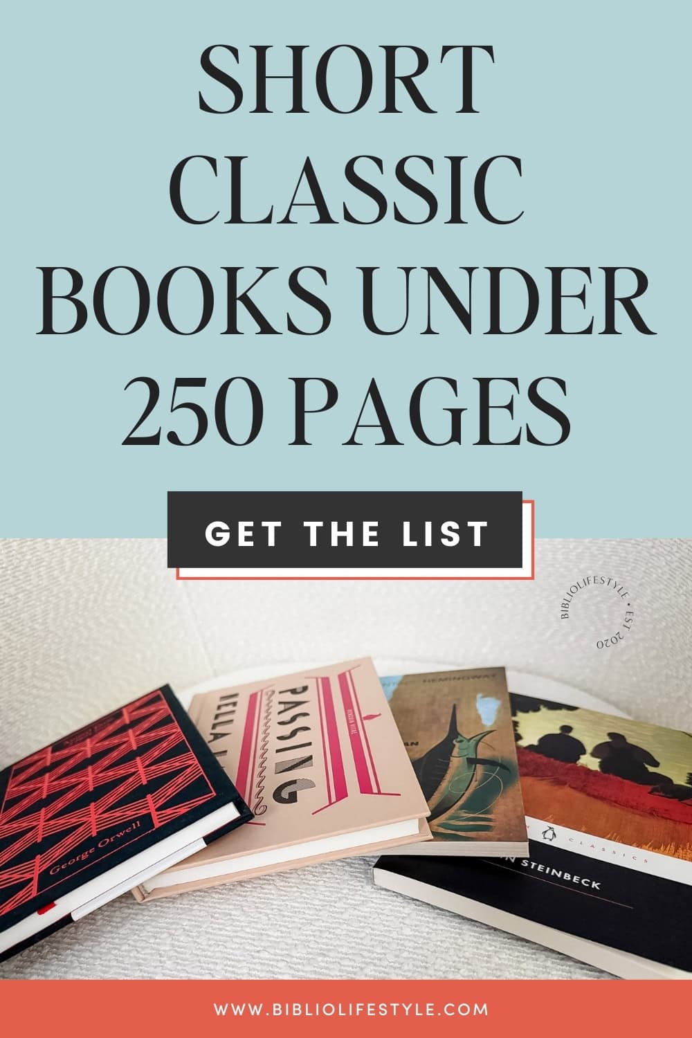 Bookmark to Read More and Get the List of Short Classic Books Under 250 Pages