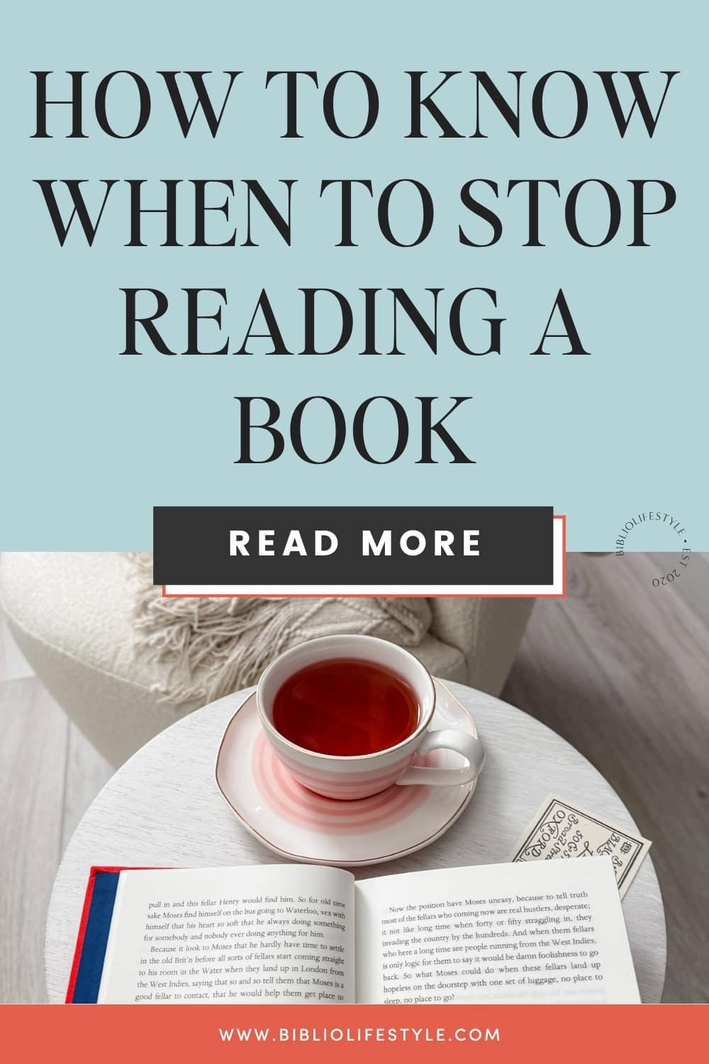 Bookmark to Read How to Know When to Stop Reading a Book