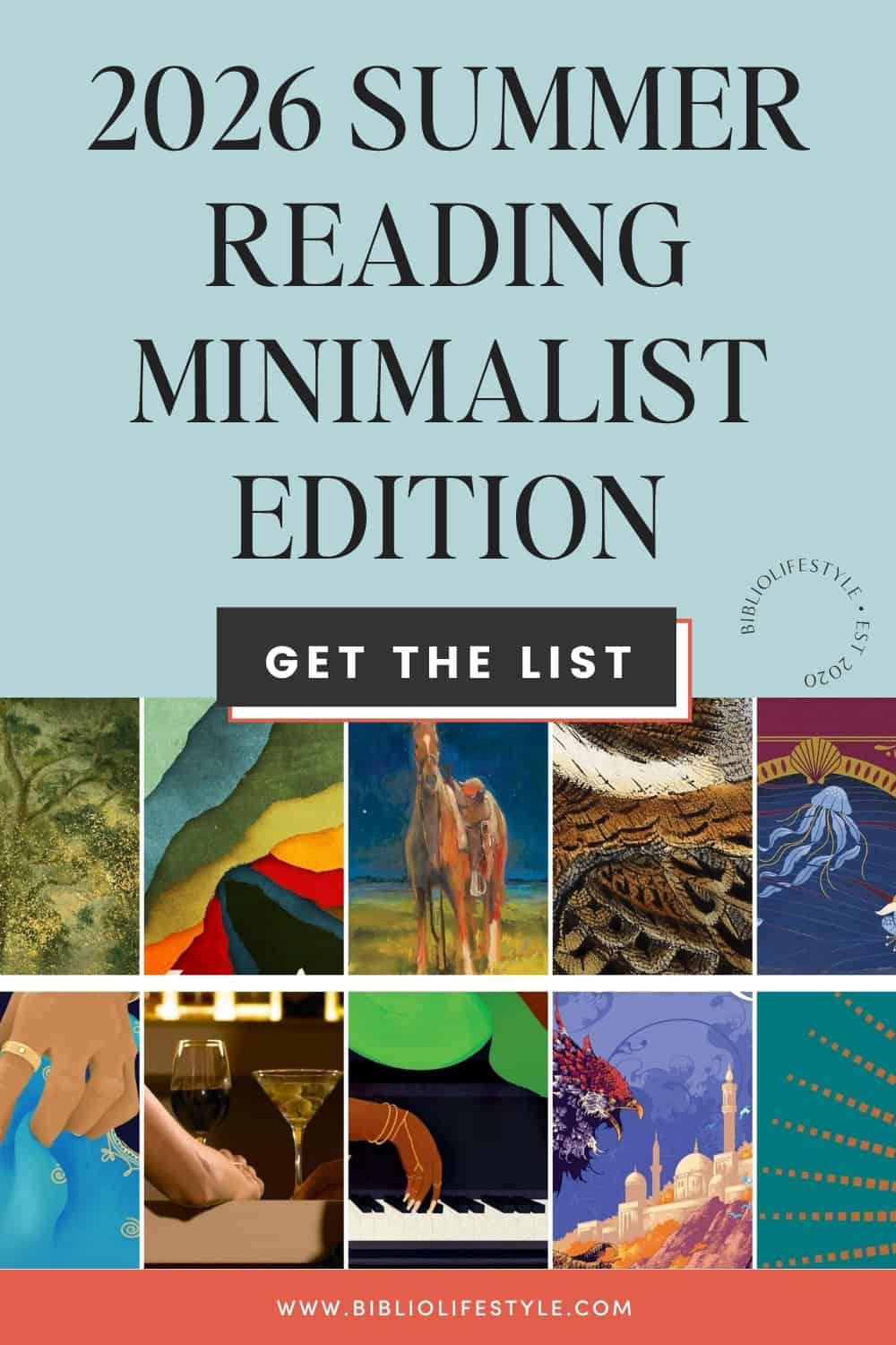 Bookmark The List of The 2026 Summer Reading Guide Minimalist Edition Books