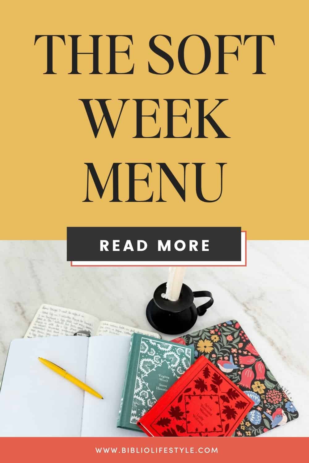 Bookmark to Read More and Learn From The New Soft Week Menu What I'm Reaching for This Week