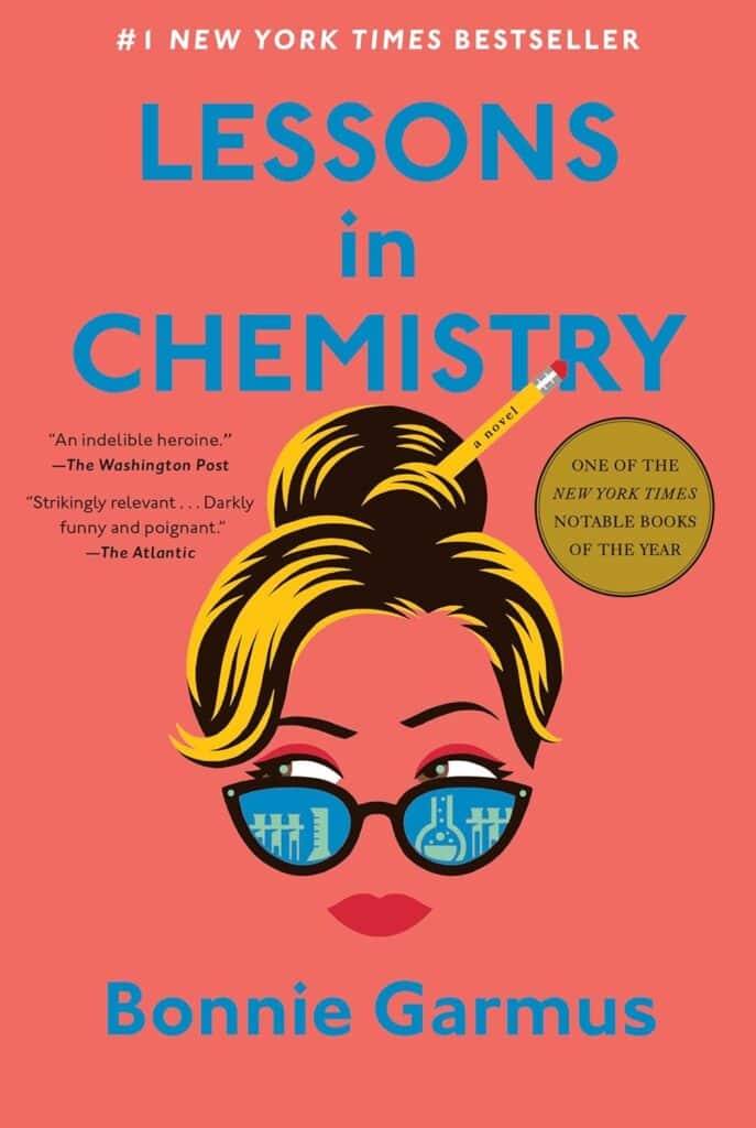 Lessons in Chemistry by Bonnie Garmus book cover