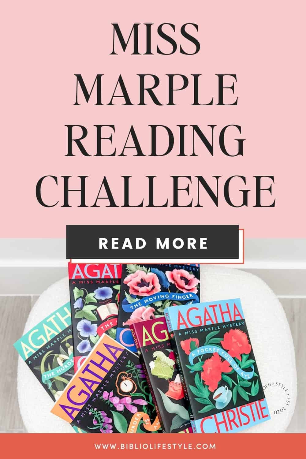Bookmark to Read More and See My Miss Marple Reading Challenge Books