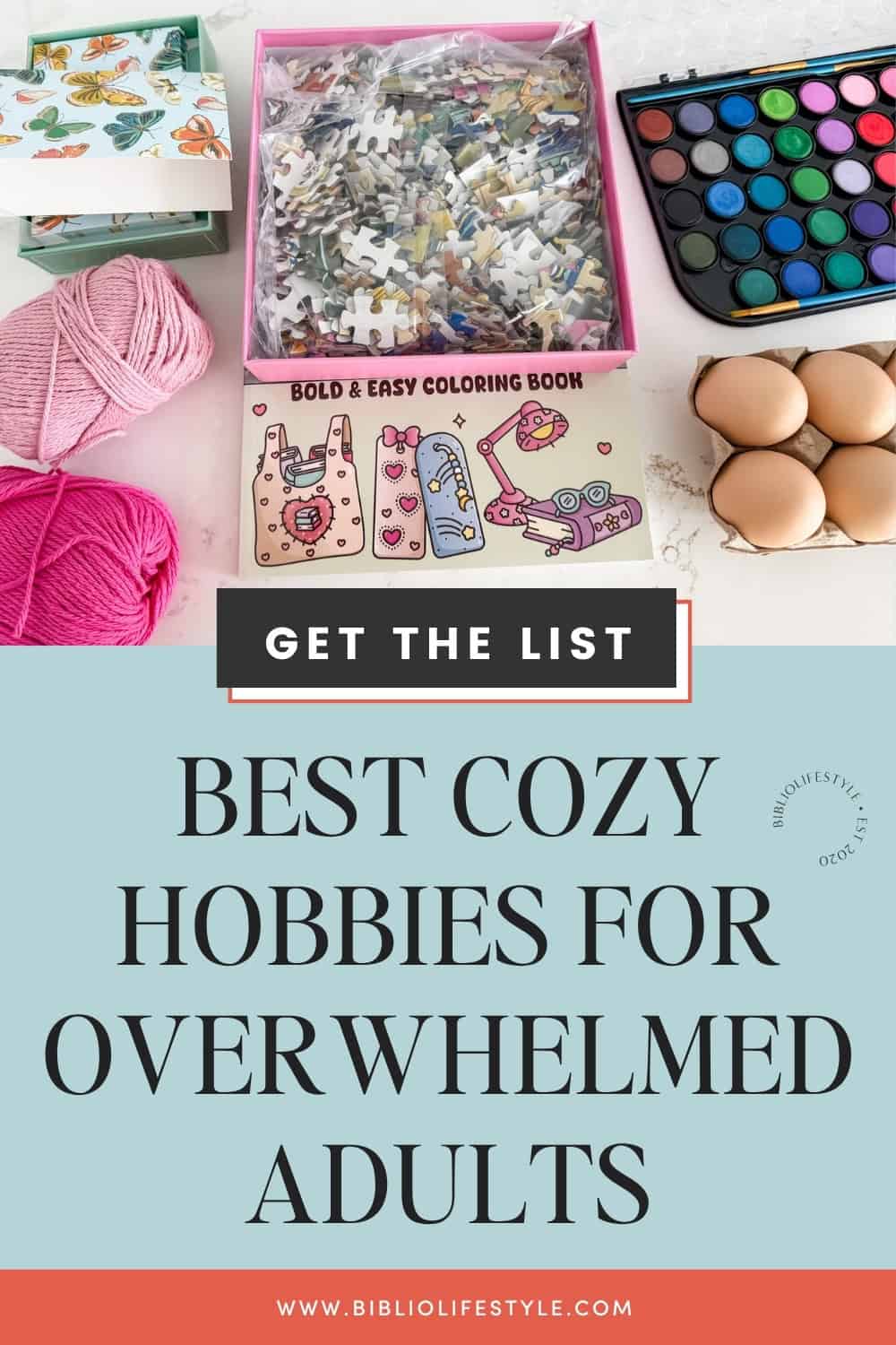 Bookmark to Get The List of Best Cozy Hobbies for Overwhelmed Adults