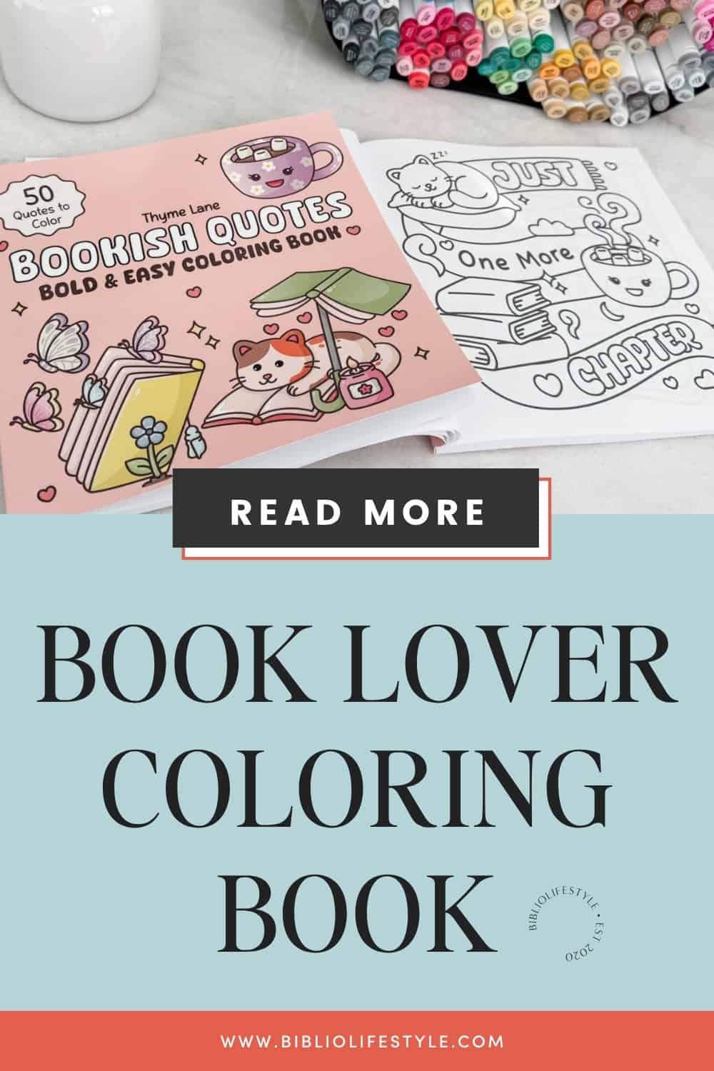 Bookmark to Read More about Bookish Quotes the Book Lover Coloring Book