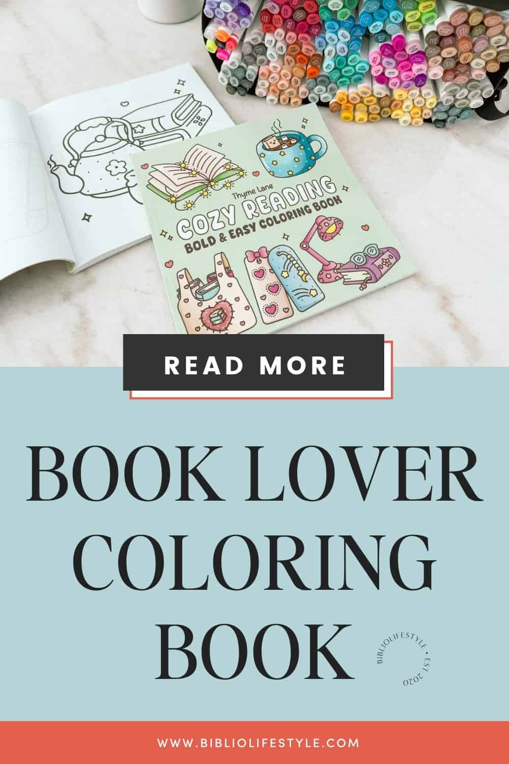 Bookmark to Read More about the Book Lover Coloring Book