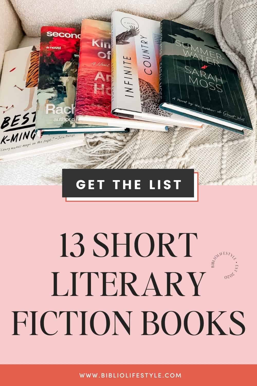 Bookmark to Get The List of 13 short literary fiction books from the backlist