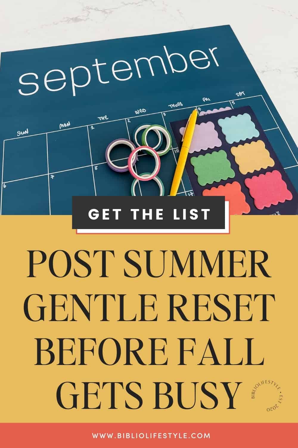 Bookmark to Get The Tips for post summer gentle reset before fall gets busy