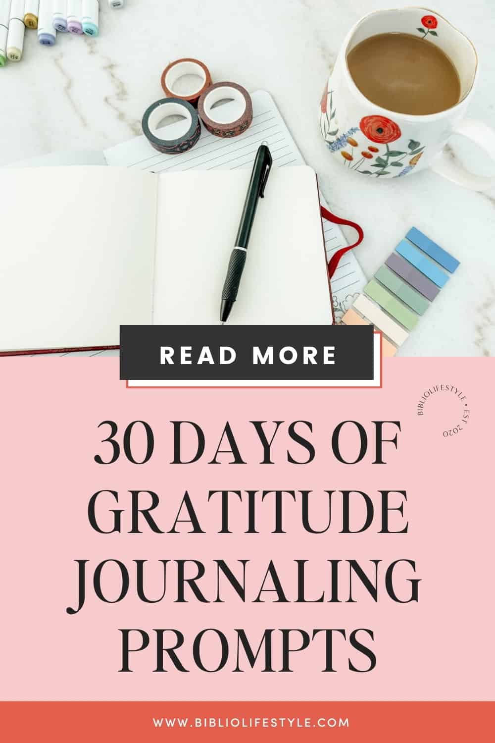 Bookmark to Get the List of 30 Days of Gratitude Journaling Prompts That Feel Real