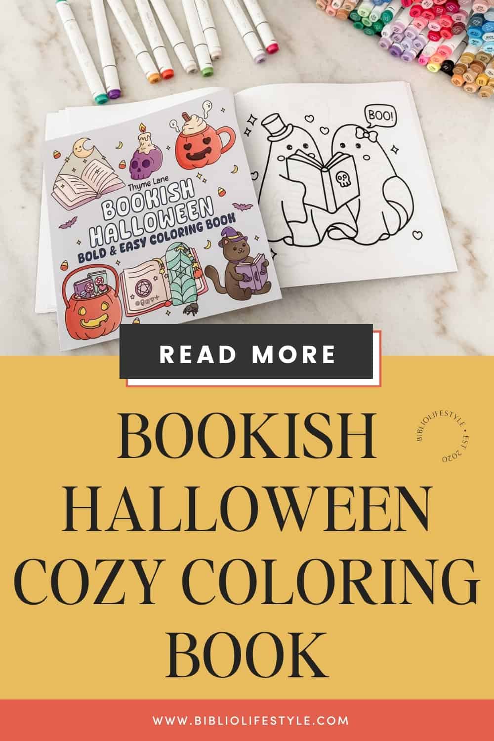 Bookmark to Read More about Bookish Halloween Coloring Book for Cozy Readers