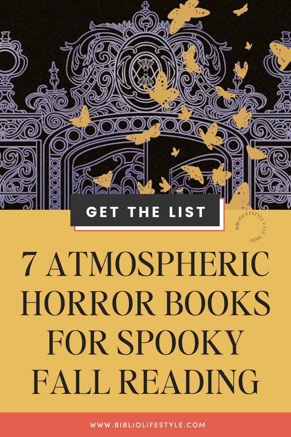 Bookmark to get the list of 7 Atmospheric Horror Books for Spooky Fall Reading