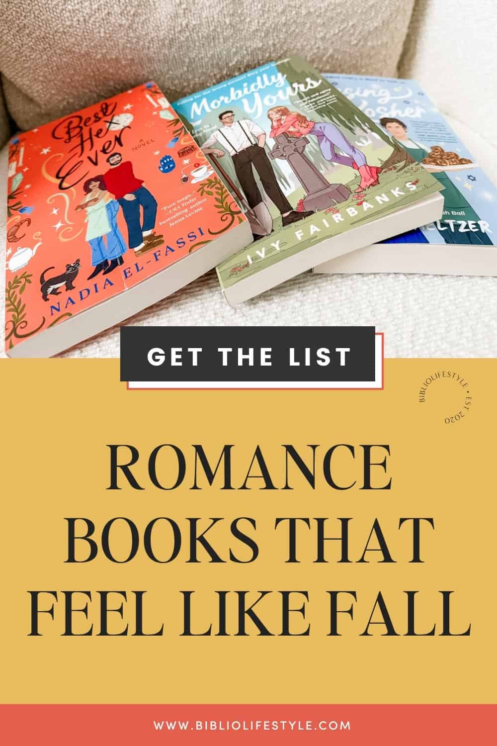 Bookmark to get the list of romance books that feel like fall
